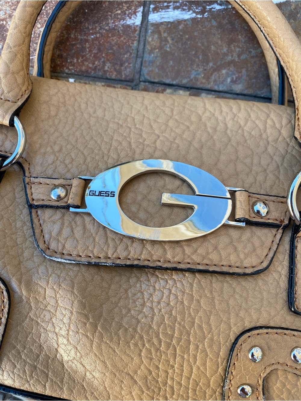 GUESS Vintage Y2K Mini Satchel with Silver G Accent - Picture 3 of 10